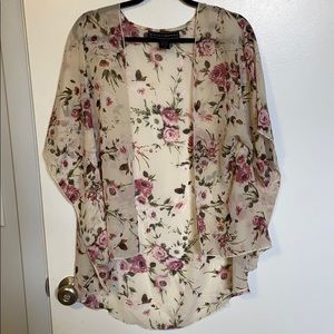 Floral kimono cardigan